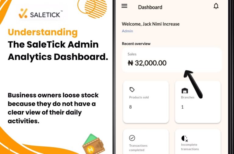 Understanding the SaleTick Admin Analytics Dashboard