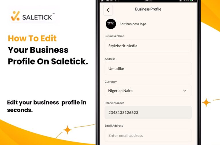 How to Edit Your Business Profile on SaleTick