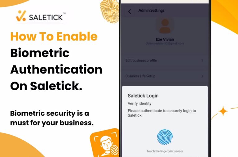 How to Enable Biometric Authentication on SaleTick