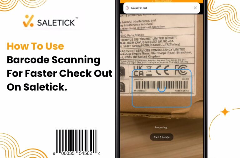 How to Use Barcode Scanning for Faster Checkout on SaleTick