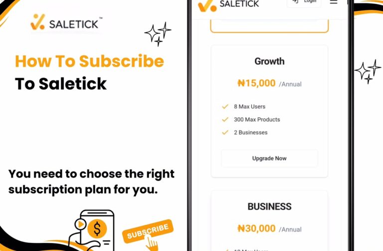 How To Subscribe To SaleTick: A Simple Guide For Nigerian Business Owners