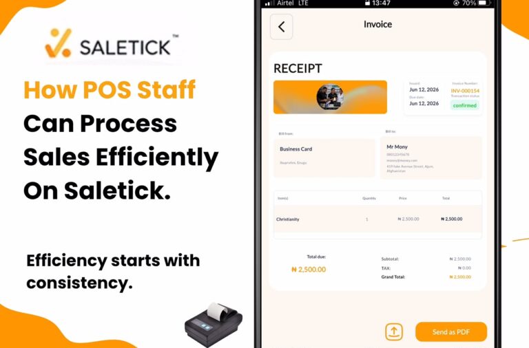 How POS Staff Can Process Sales Efficiently on SaleTick